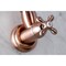 Kingston Brass KS310AXAC Restoration Wall Mount Pot Filler Kitchen Faucet, Copper KS310AXAC - alternate 5